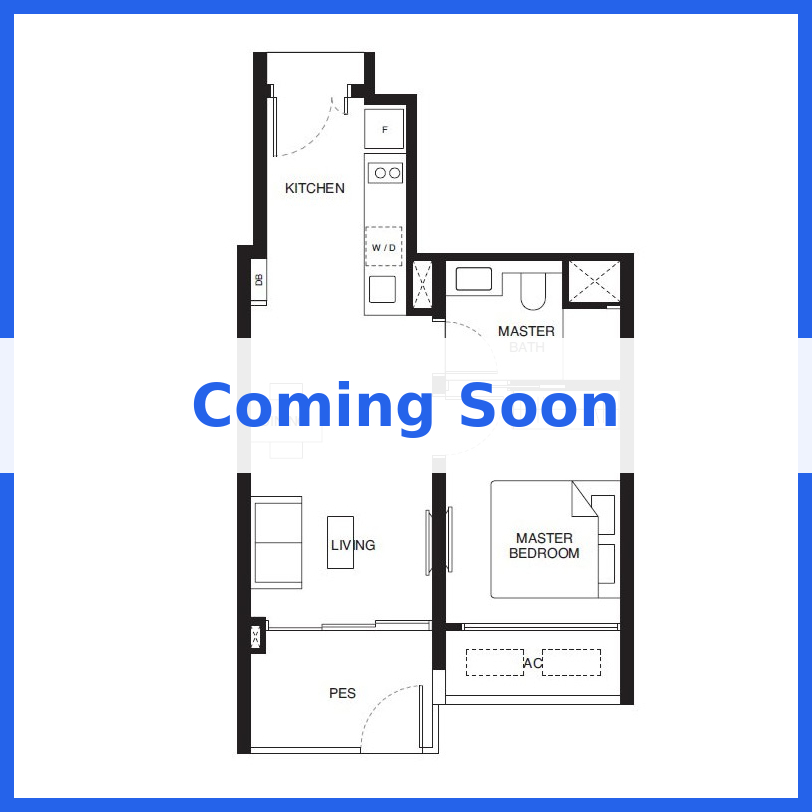 Dorset Gardens 1 Bedroom Floor Plan