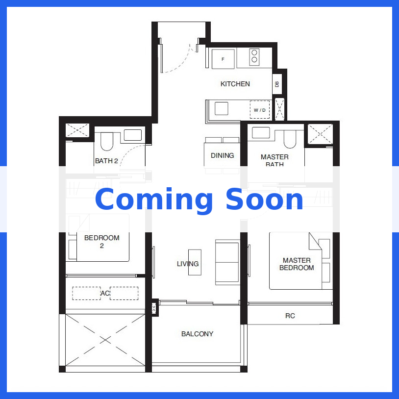 Dorset Gardens 2 Bedroom Floor Plan